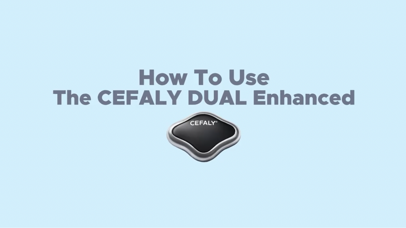 Load video: How To Use CEFALY DUAL Enhanced